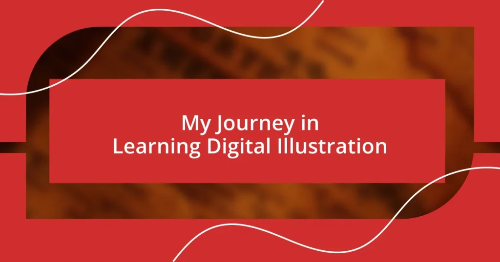 My Journey in Learning Digital Illustration